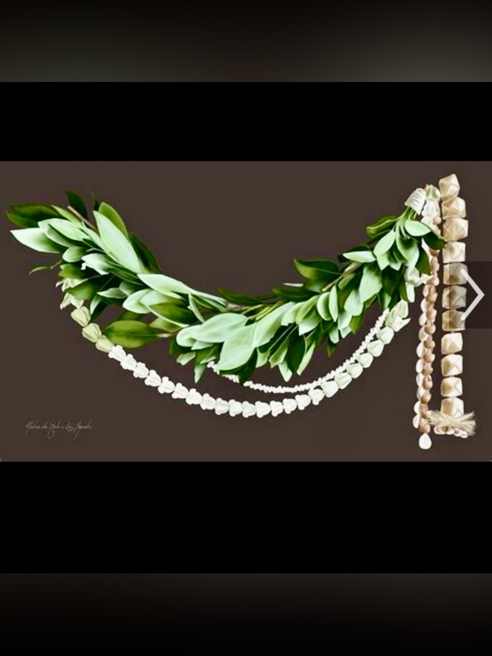 🍃 ALOHA DE MELE pareo HALE LEI maile pikake NIP Hawaii exclusive Lei Papahi VHTF